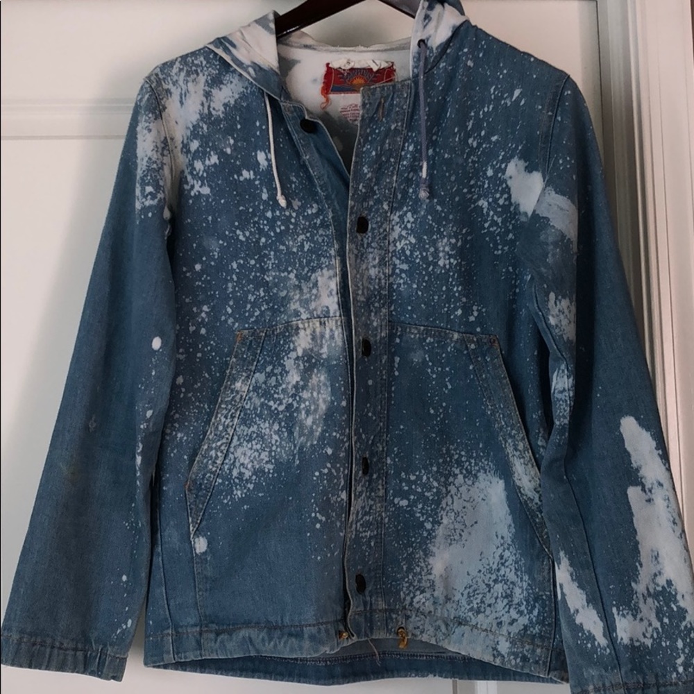 Vintage denim jacket w/hood